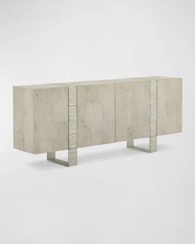 John-richard Collection Aether 4-door Sideboard In Silver