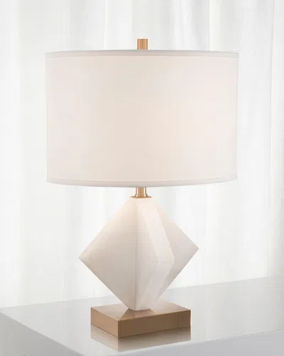 John-richard Collection Alabaster Accent Lamp In White