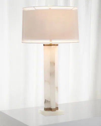 John-richard Collection Alabaster Cross Table Lamp In Yellow