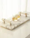 John-richard Collection Alabaster Server In White