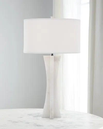 John-richard Collection Alabaster Table Lamp In White