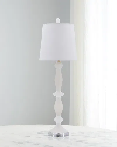 John-richard Collection Alabaster Table Lamp In White
