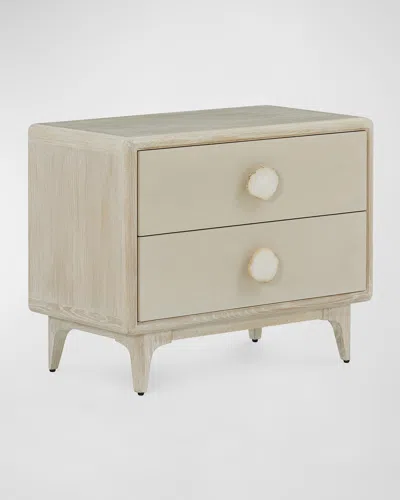 John-richard Collection Alba 2-drawer Nightstand In Whitewash