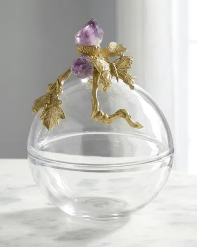 John-richard Collection Amethyst Sprig Cloche, Medium In Gold