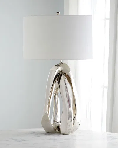 John-richard Collection Amorphic Table Lamp In Metallic