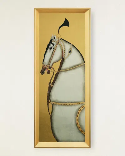 John-richard Collection Antiquated Horse Panel I Original Wall Art