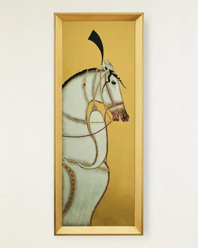 John-richard Collection Antiquated Horse Panel Ii Original Wall Art