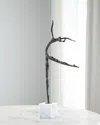 John-richard Collection Arabesque 23" Sculpture On Marble Base In Black