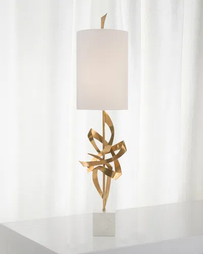 John-richard Collection Architectural Table Lamp In Gold