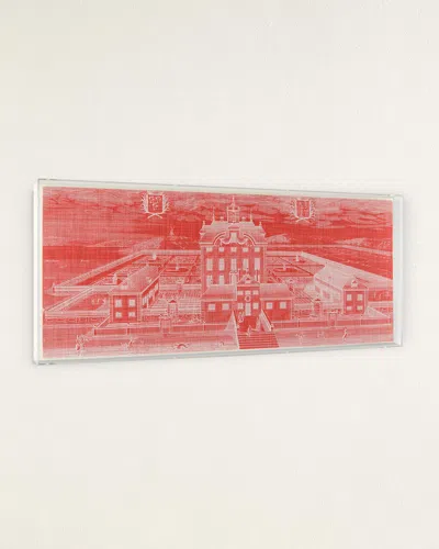 John-richard Collection Architecture Pop I Giclee In Red