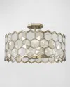 John-richard Collection Array 21" 4-light Flush Mount In Champagne