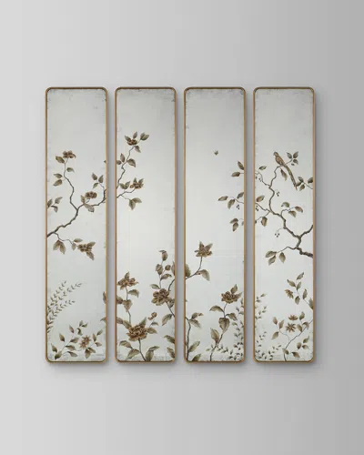 John-richard Collection Ashmill Mirror Panels, Set Of 4 In Gold