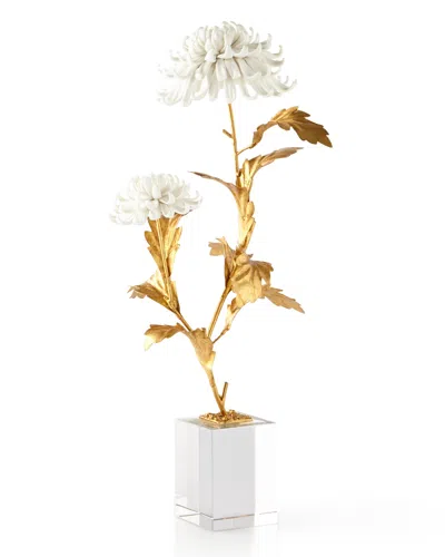 John-richard Collection Avignon Chrysanthemums In Gold