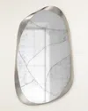 John-richard Collection Basel 79" Eglomise Mirror In Metallic