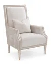 John-richard Collection Bel-air Lounge Chair In Neutral