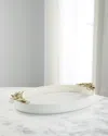 John-richard Collection Bianca Large Tray In Ivory