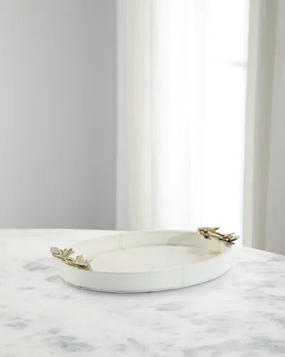 John-richard Collection Bianca Small Tray In Ivory