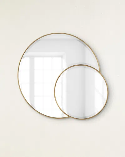 John-richard Collection Bilog Mirror In Gold