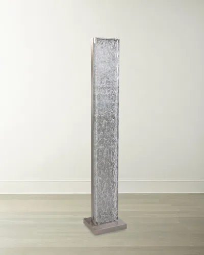 John-richard Collection Boreal 74" Floor Lamp In Silver
