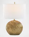 John-richard Collection Brushstroke 23" Small Table Lamp In Gold