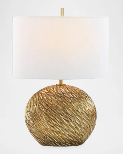 John-richard Collection Brushstroke 23" Small Table Lamp In Gold