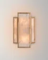 John-richard Collection Calcite 2-light Wall Sconce In Gold