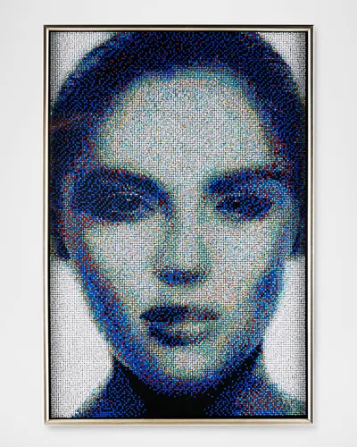 John-richard Collection Captivating Gaze Framed Original Art By Tony Fey In Grey