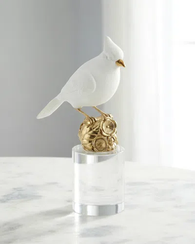 John-richard Collection Cardinal Sculpture On Crystal, Small In Multi