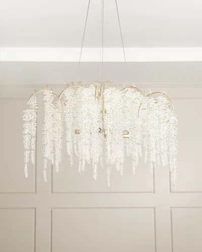 John-richard Collection Cascading Crystal 6-light Chandelier In Transparent