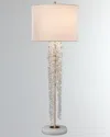 John-richard Collection Cascading Crystal Waterfall Table Lamp In Yellow