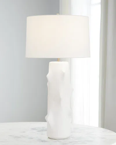 John-richard Collection Ceramic Sculpted Table Lamp In White