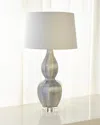 John-richard Collection Ceramic Urn Table Lamp In Gray