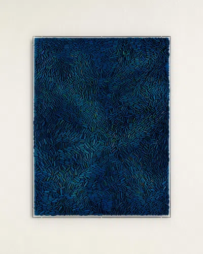John-richard Collection Cerulean Swells Original Wall Art By Tony Fey In Blue