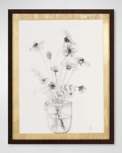John-richard Collection Cheer Framed Giclee By Manny Woodard In Blue