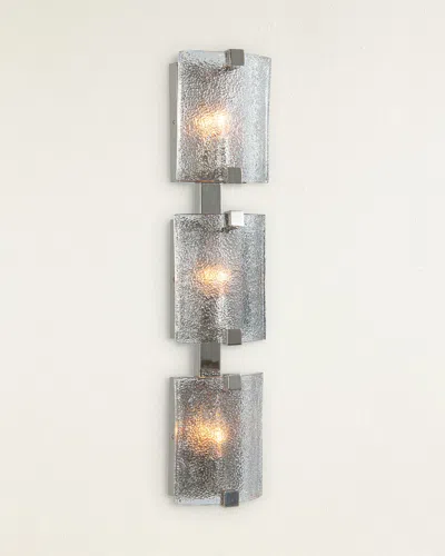 John-richard Collection Claritas Three-light Wall Sconce In Gray