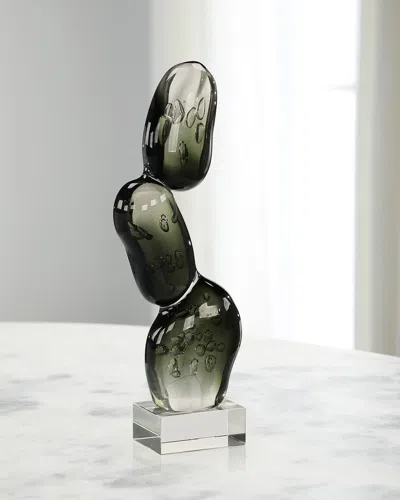 John-richard Collection Coalescent Bubbles Sculpture, Small In Charcoal