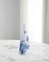 John-richard Collection Coalescent Medium Vase, 16.5" In Blue