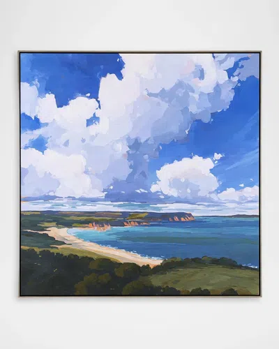 John-richard Collection Coastal Keepsake, Large Framed Giclee By Sarah Thomas In Blue