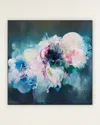 John-richard Collection Cosmic Bloom I Original Painting By Lm Zhous In Blue