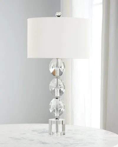 John-richard Collection Crystal Beads 33" Table Lamp In Clear