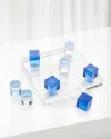 John-richard Collection Crystal Game Board In The Blues In Blue