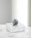 John-richard Collection Cyanite Starburst And Marble Box In Marble