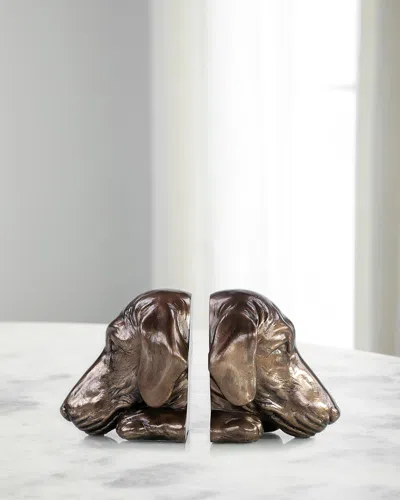 John-richard Collection Dachshund Bookends, Set Of 2 In Brown