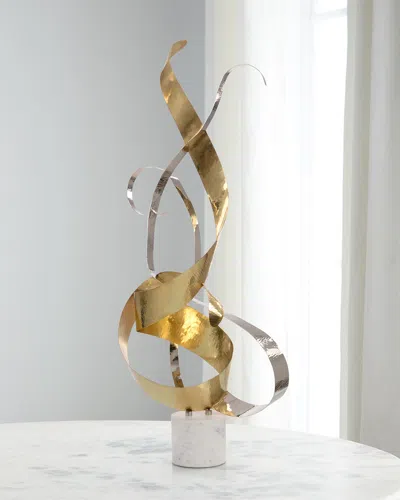 John-richard Collection Dancing Swirls Sculpture In Gold