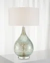 John-richard Collection Deep Ocean Blue Table Lamp In Blue