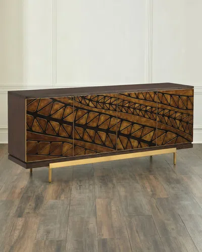 John-richard Collection Desmond 4-door Sideboard In Brown