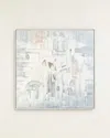 John-richard Collection Distorted Dimensions Original Painting By Teng Fei In Gray