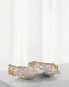 John-richard Collection Double Oyster Gold Silver Enamel Decor In Gold