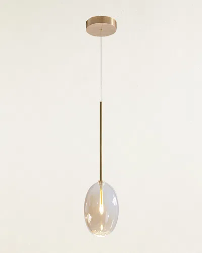 John-richard Collection Echo Single-light Drop Light Pendant In Gold