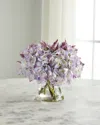 John-richard Collection Eclipse Hydrangea Arrangement In Lavender